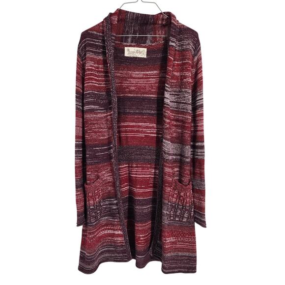 Aventura Long Length Open Front Cardigan Sweater Womens Size Medium M - Picture 1 of 4